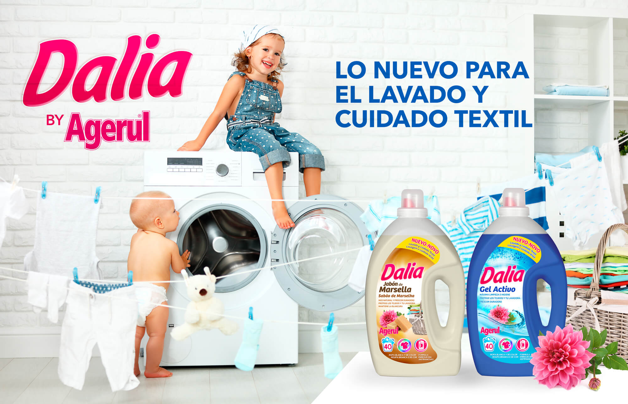 Dalia, la nueva línea de detergentes de Agerul Detergente para la ropa